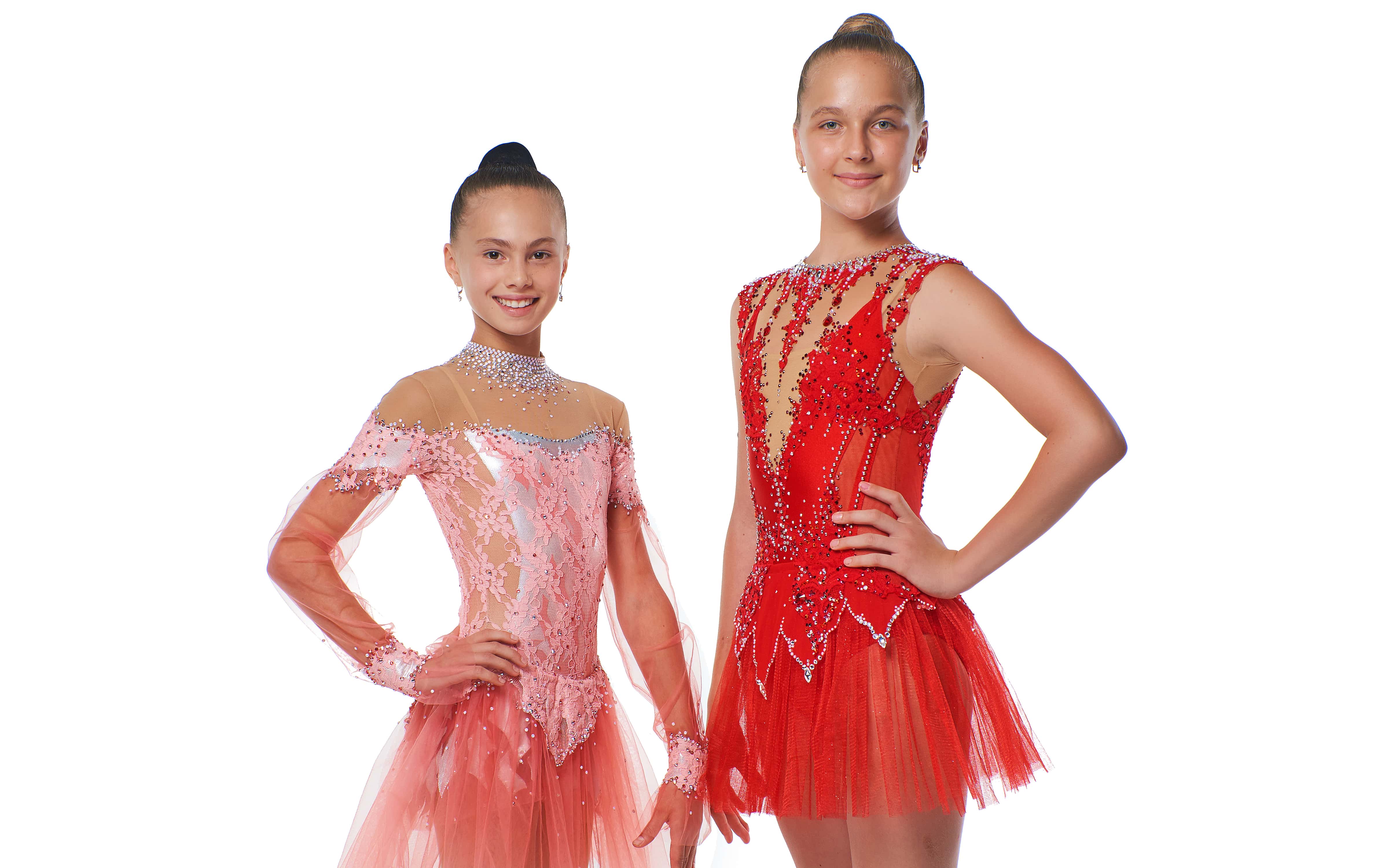 Nnnnydjy Girls' Figure Ice Skating Dance Dress Lady's Ballet Roller Skating Costume Rhythmic Gymnastics Competition Skirt,F,12_15Years